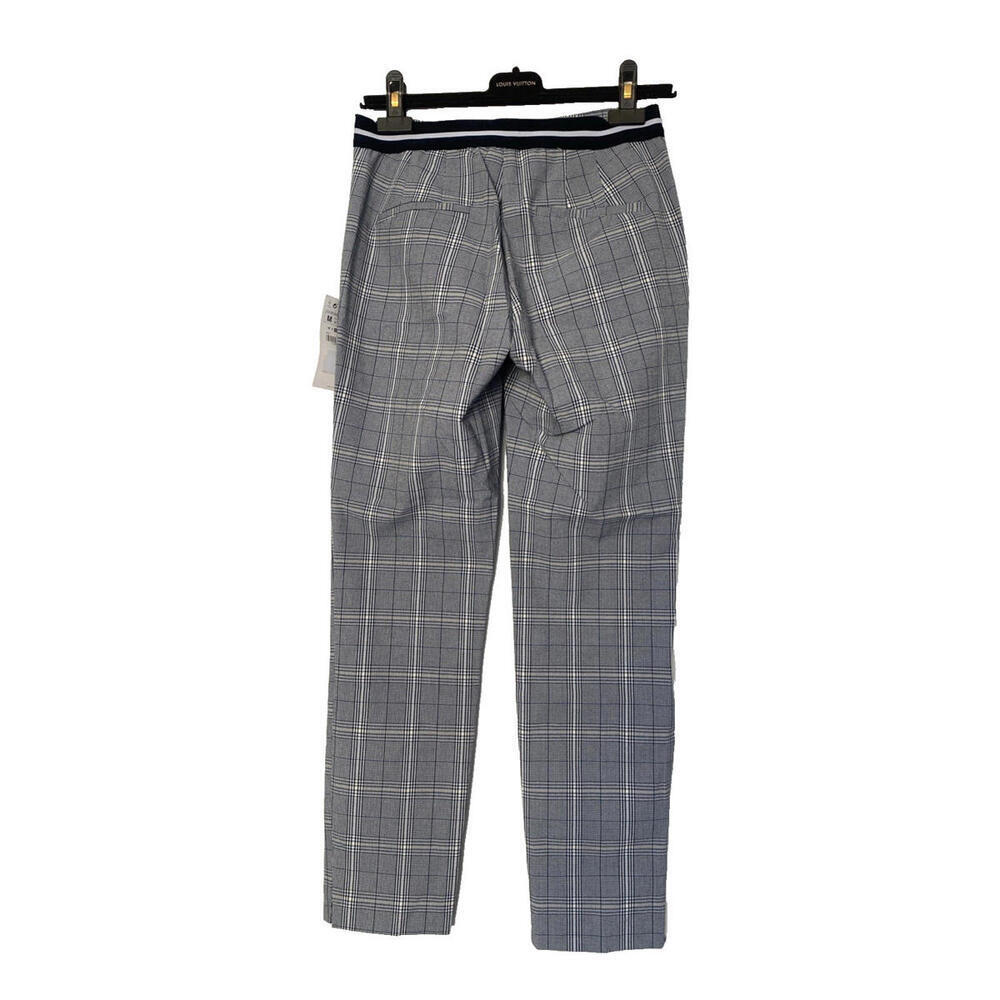 NWT Zara Basic Gray Checkered Plaid Trousers Elas… - image 5